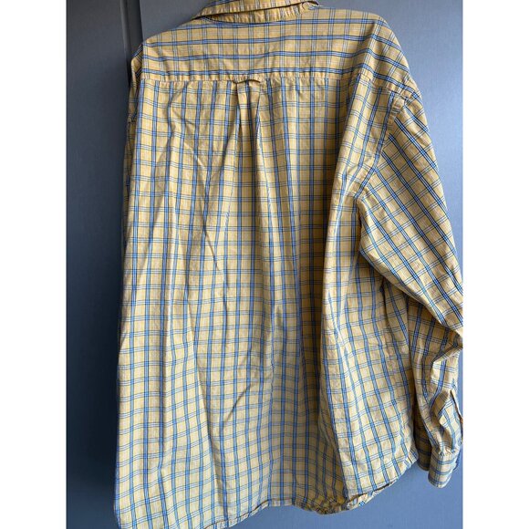 Izod Plaid Button Front Casual Shirt Mens 2XL - Picture 5 of 8